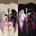 Wasteland Style Wing Print Mens T-Shirt