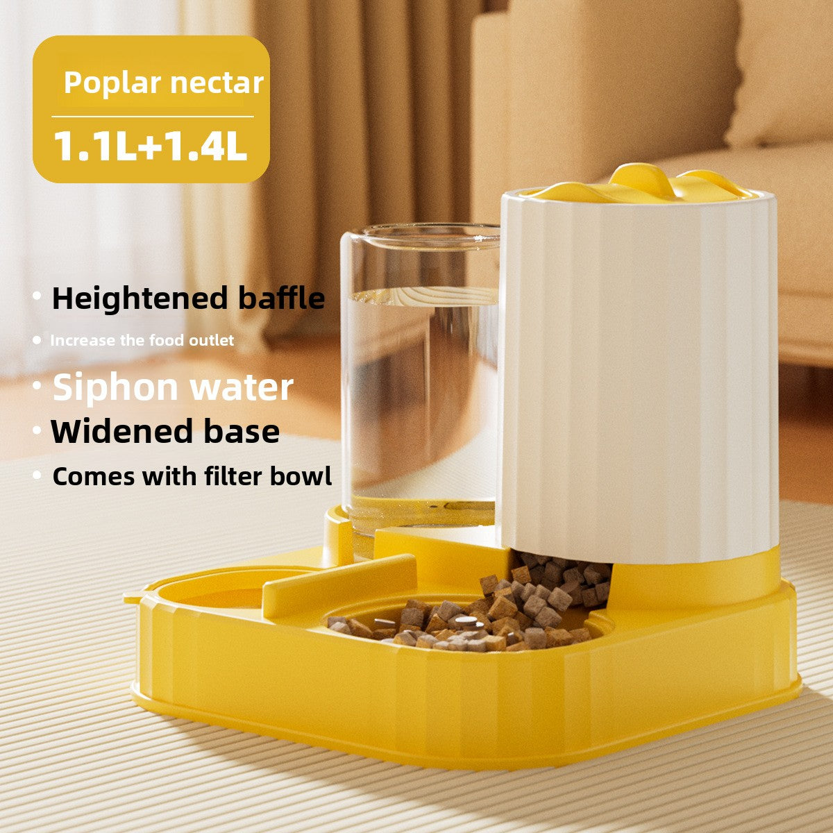 Automatic Pet Food and Water Dispenser